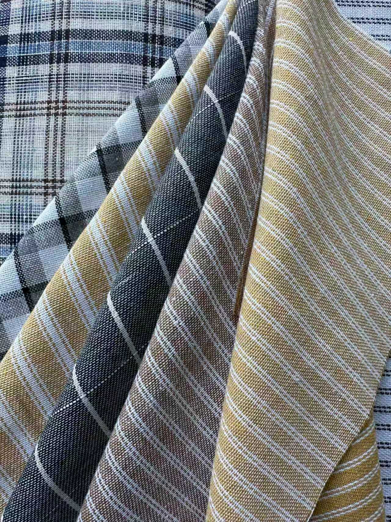 Taiya Textile Premium T/C Y/D Linen-Like Woven Fabric